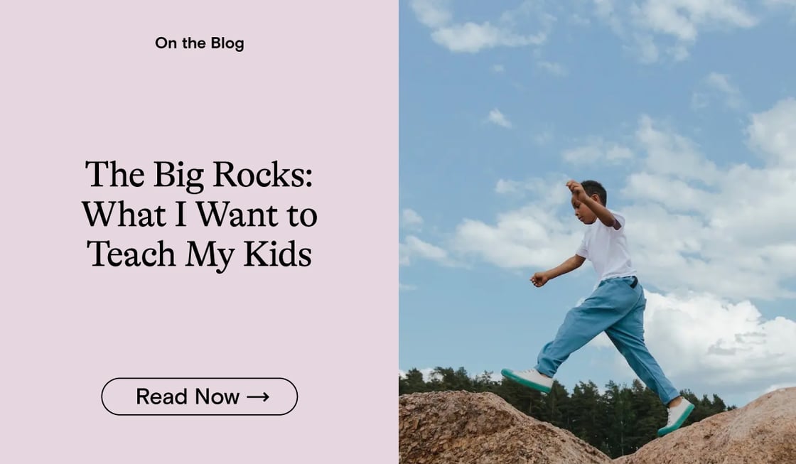 The Big Rocks: What I Want to Teach My Kids
